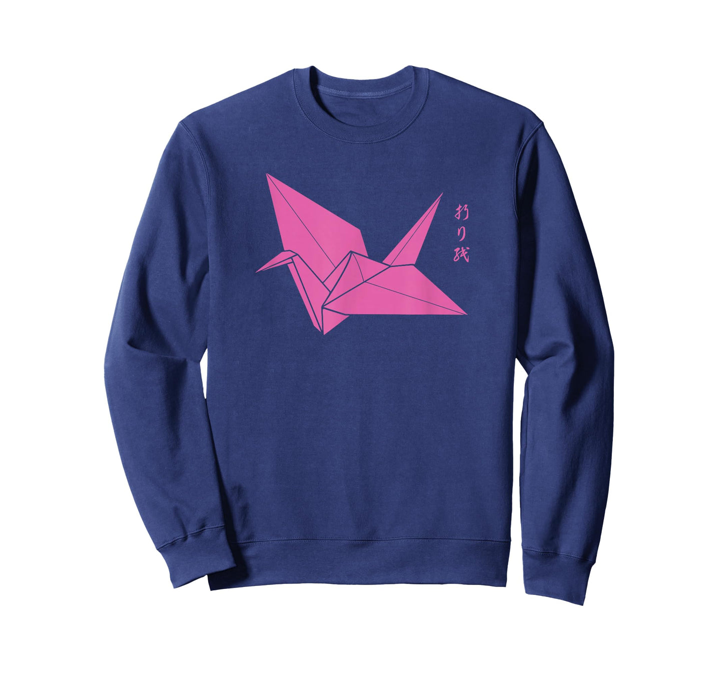Origami Paper Crane T-shirt With Japanese Symbols T-Shirt