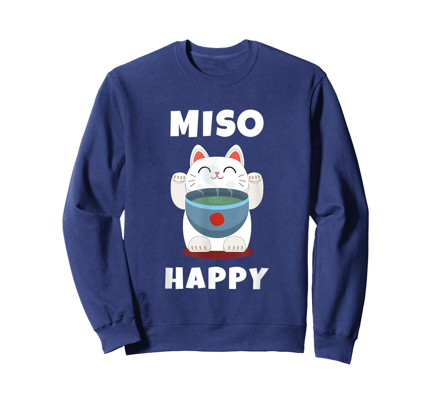 Miso Happy Cute Japanese Food Art Anime Cat Miso Happy T-Shirt