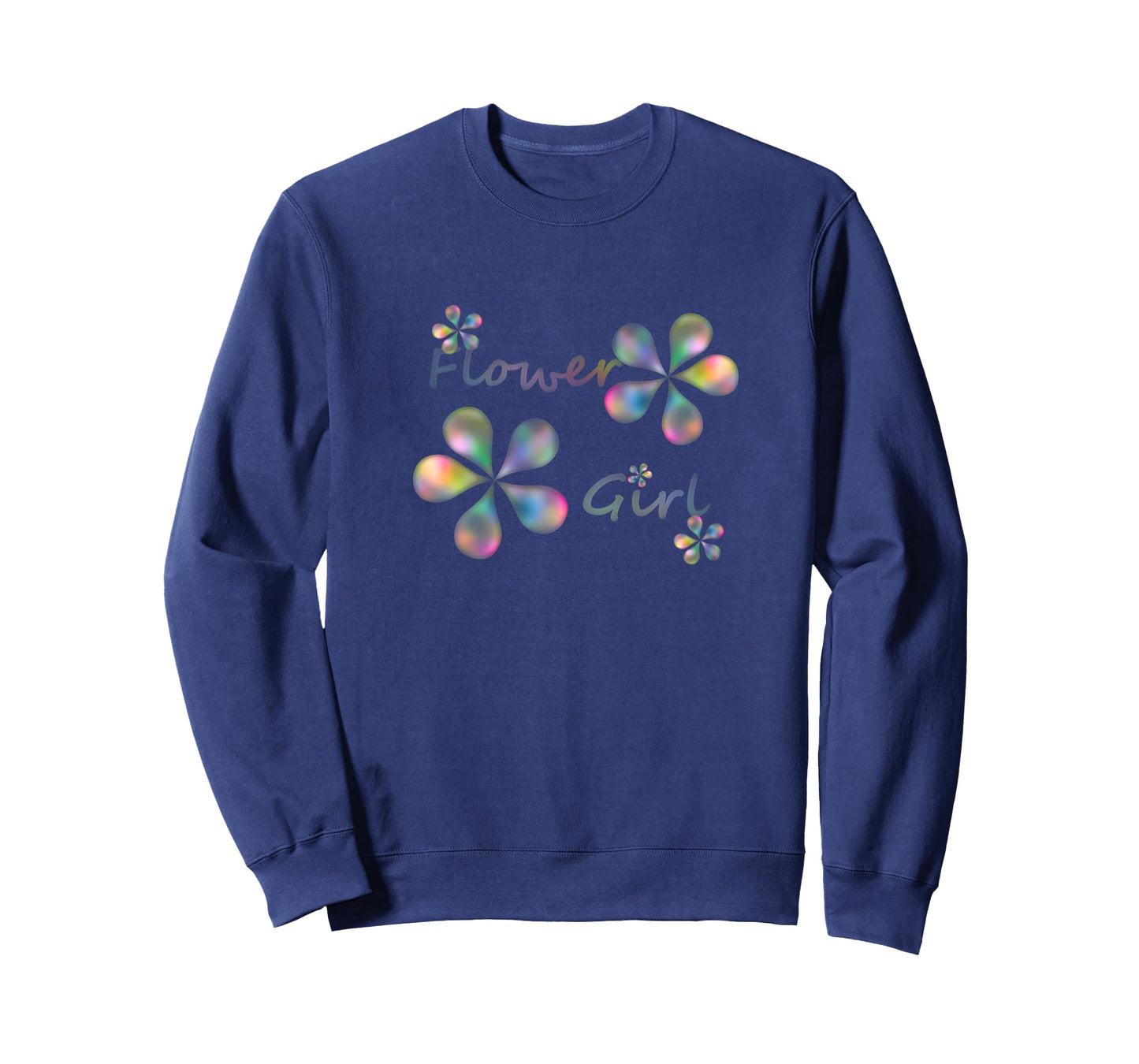 Flower Girl Rainbow Metallic Tee Shirt T-Shirt