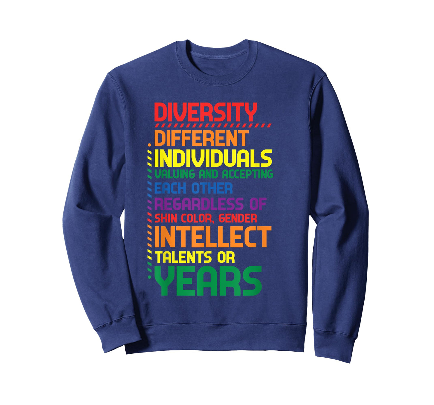 Colorful Rainbow Diversity Definition T-Shirt