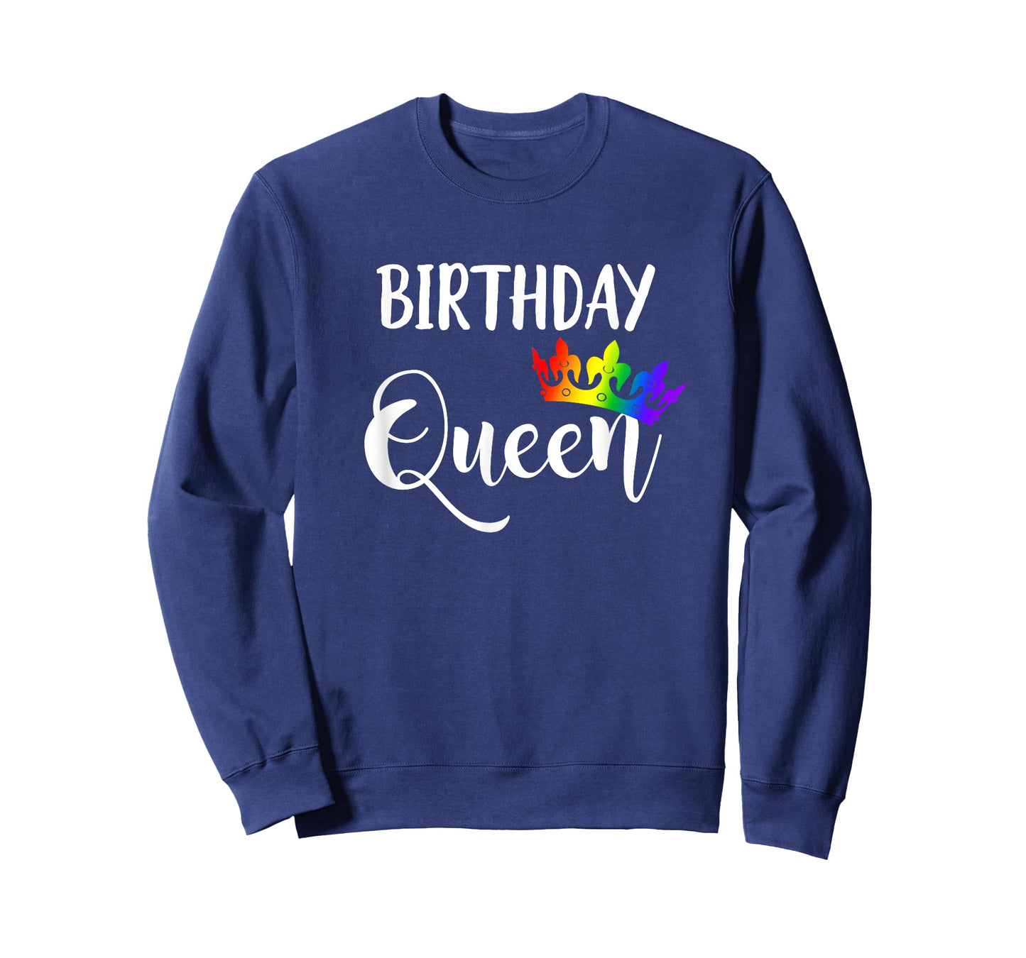 Lesbian LGBTQ Gay Birthday Queen T Shirt Rainbow Tiara T-Shirt
