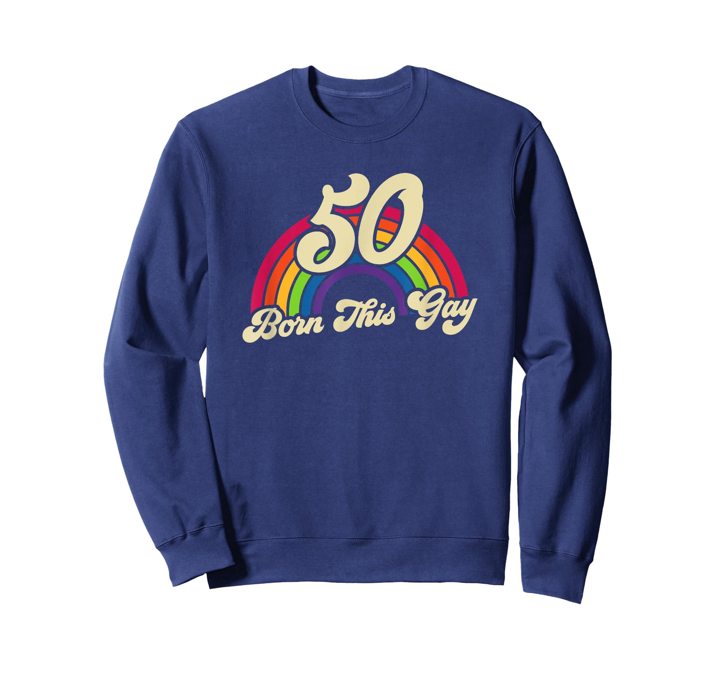 Born This Gay Rainbow 50th Birthday Gay Pride T-Shirt