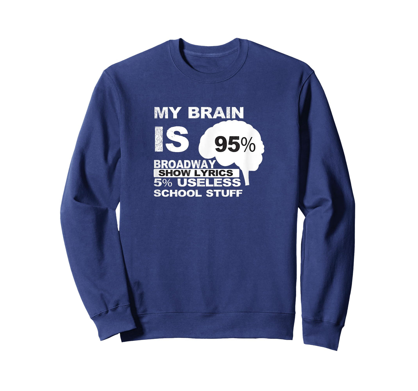My Brain is 95% Broadway Lyrics TShirt| Fun Theatre Acting T