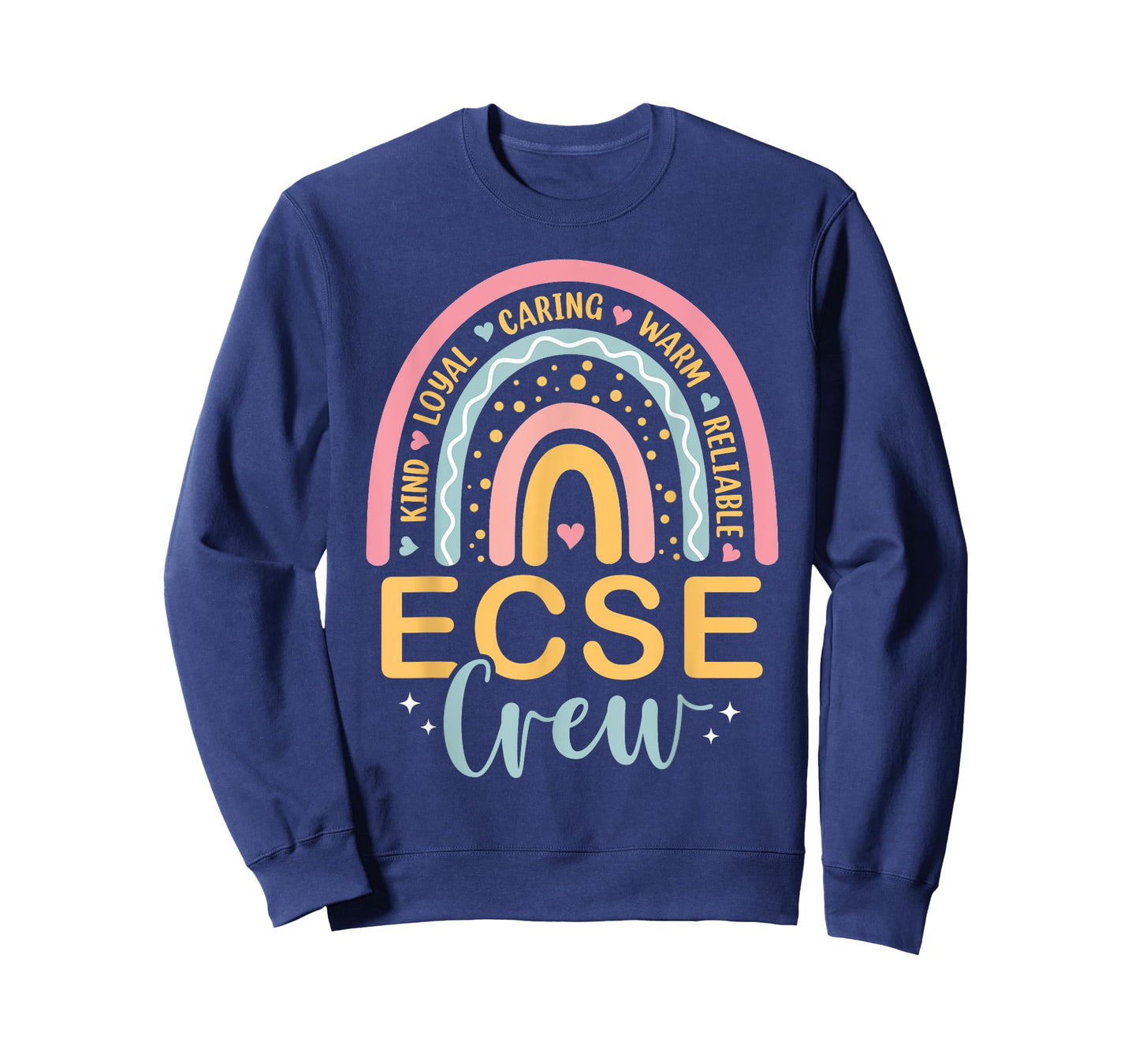 Early Childhood Special Education SPED Rainbow ECSE Crew T-Shirt