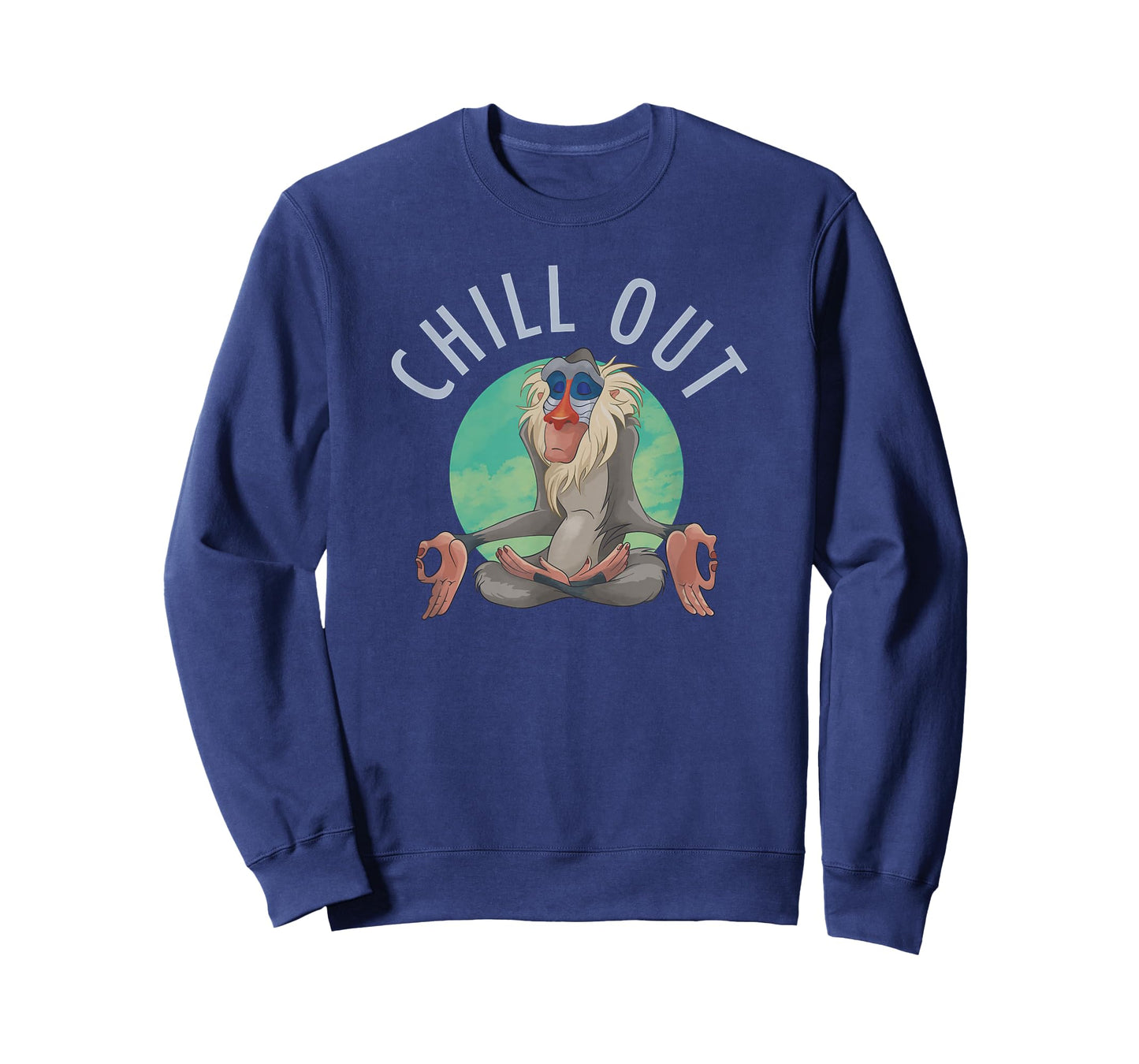 Disney The Lion King Rafiki Chill Out Meditation Logo T-Shirt