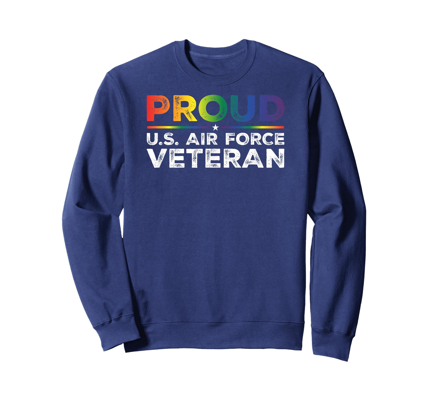 Proud U.S. Air Force Veteran Gay Proud Rainbow Flag T-Shirt