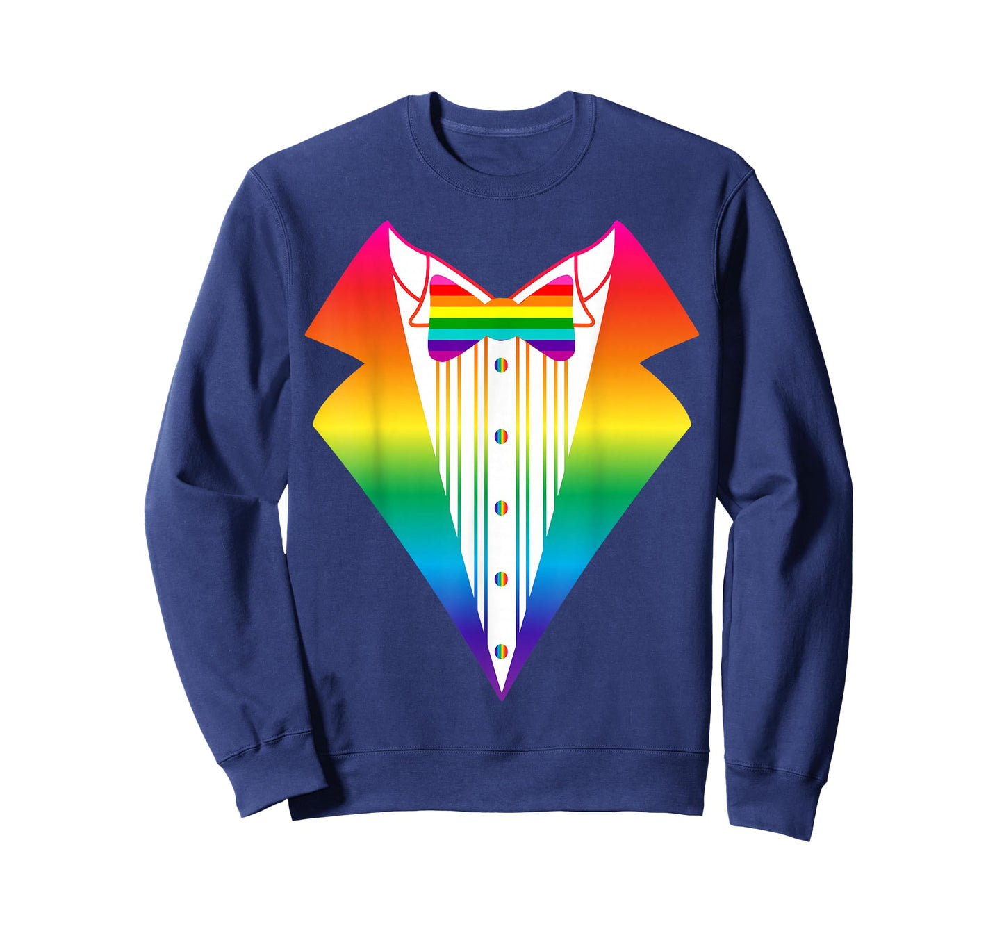 LGBT Tuxedo | Rainbow LGBTQI Tux Pride T-Shirt T-Shirt