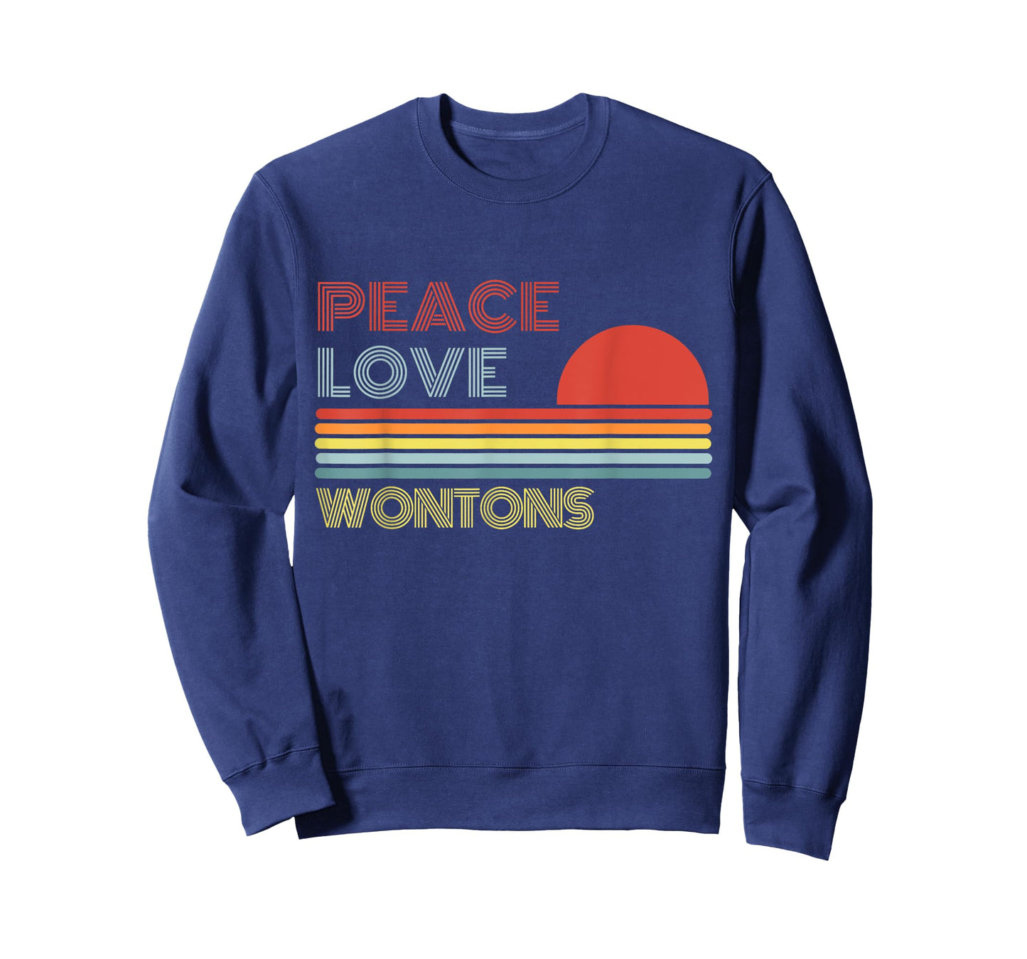 Peace Love Wontons Retro Vintage T-Shirt