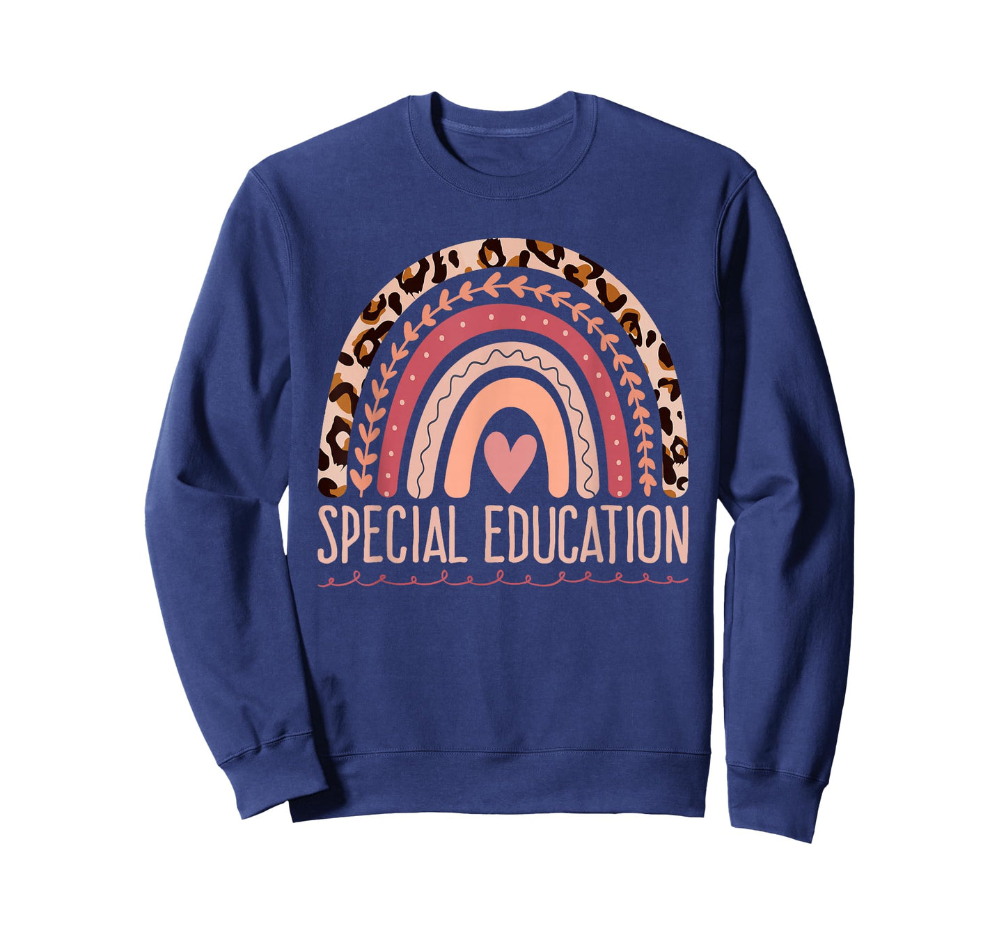 Special Education Shirt Teacher SPED Leopard Boho Rainbow T-Shirt