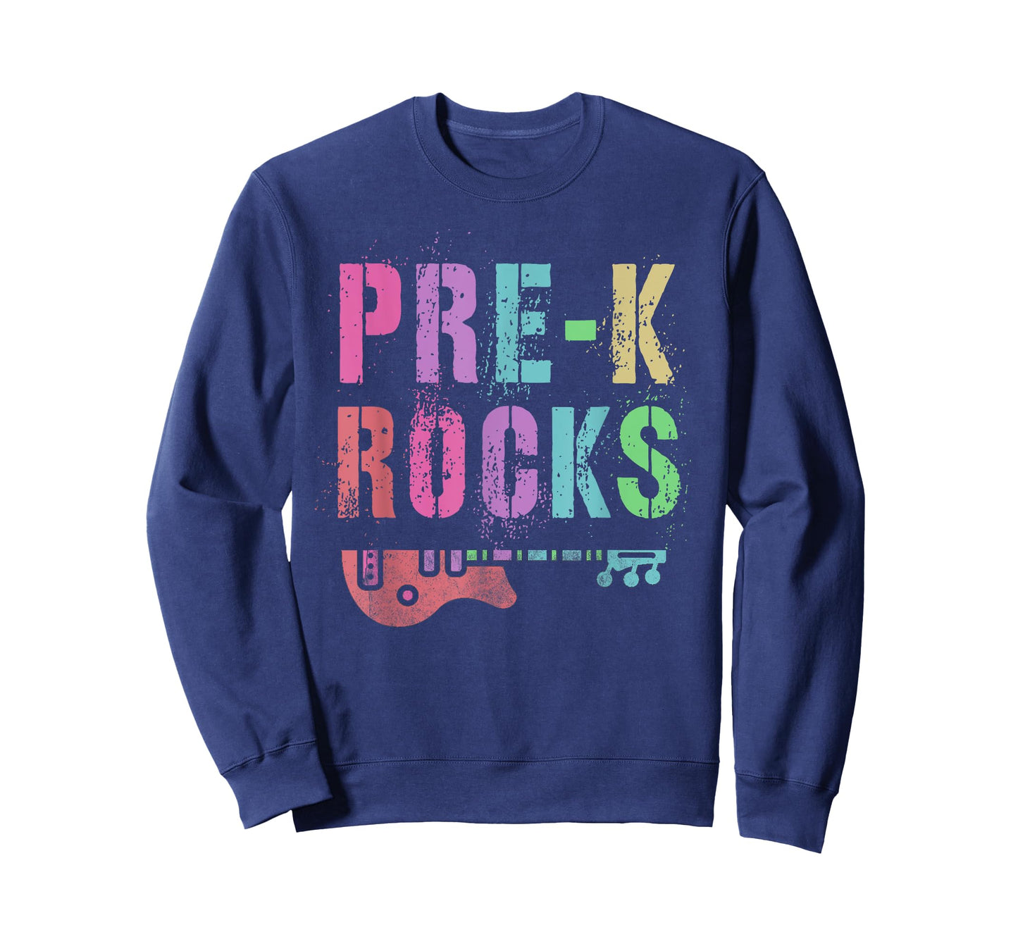 Vintage PRE-K ROCKS Teacher Rockstars I Teach ABCD Preschool T-Shirt for Men Women Girls Kids