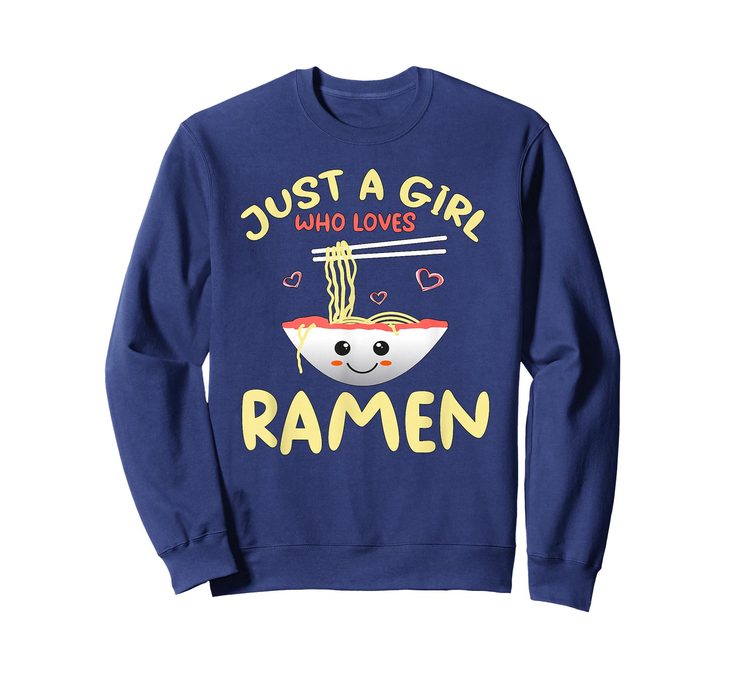 Just A Girl Who Loves Ramen Cute Noodles Bowl Gift T-Shirt