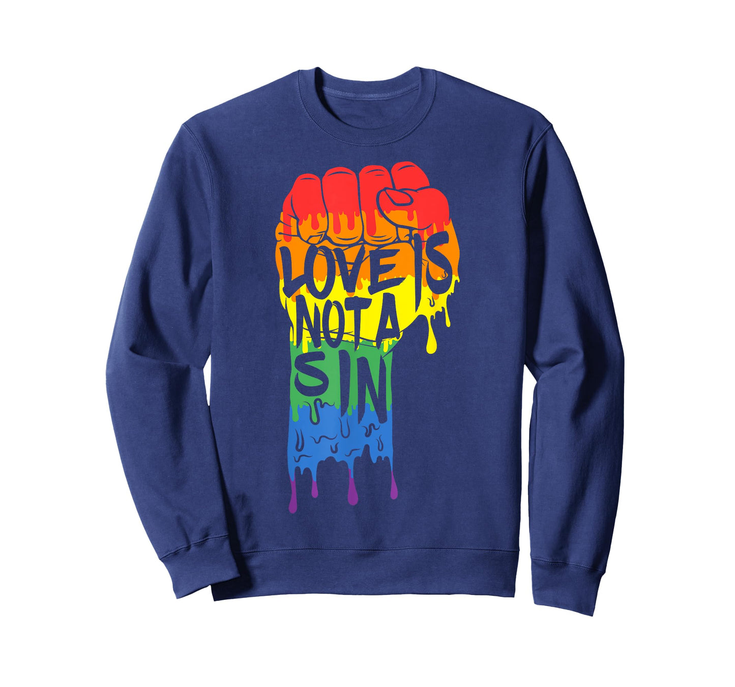 Love Is Not a Sin - LGBT Gay Pride T Shirt Rainbow Flag Tee T-Shirt