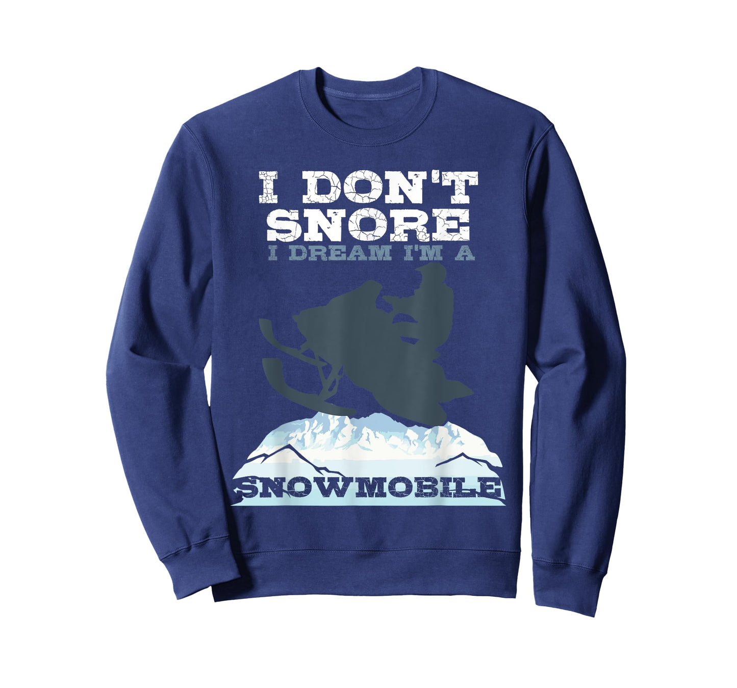 Funny Snoring Snowmobile Ski Gift Men Women Cool Snore Joke T-Shirt