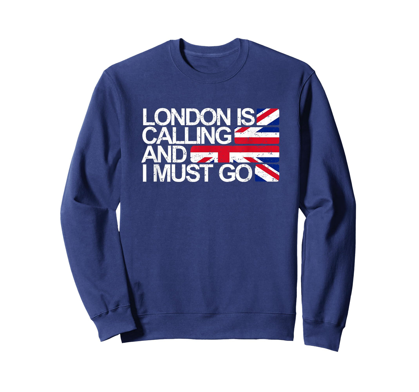 London is Calling and I Must Go Union Jack Flag T Shirt T-Shirt