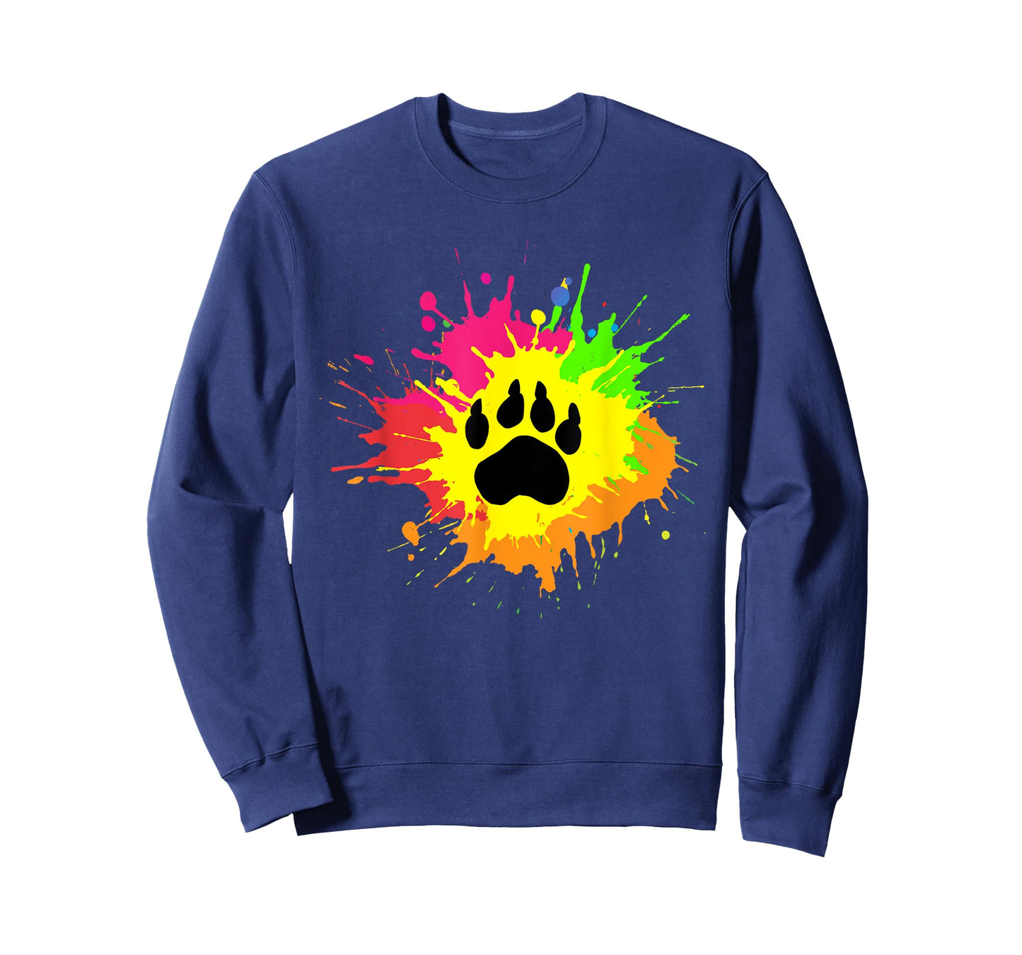 Furry Shirt Rainbow Bear Fursona Wolf Paw Print Gifts T-Shirt