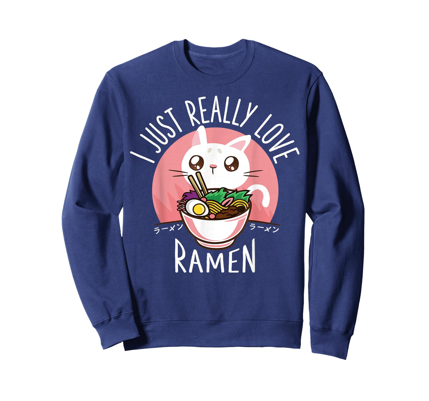 Funny Cat Ramen Anime Merch Kawaii Clothes Graphic Tees Men T-Shirt