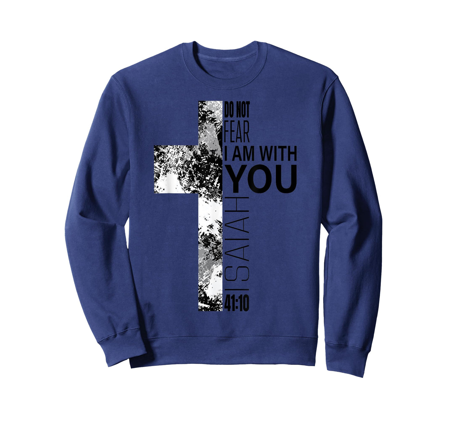 Do Not Fear Christian Bible Verse Black White Cross Easter T-Shirt