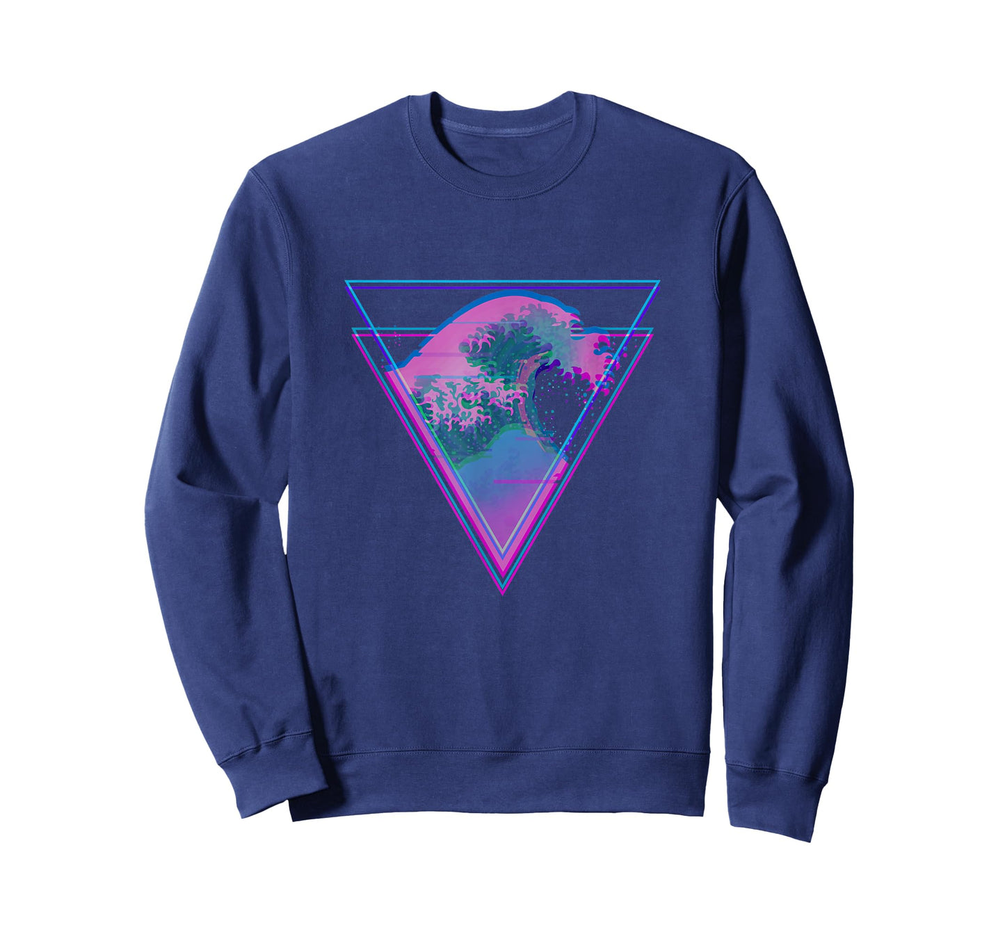 Kanagawa Great Wave Japan Aesthetic Vaporwave E-Girls Glitch T-Shirt