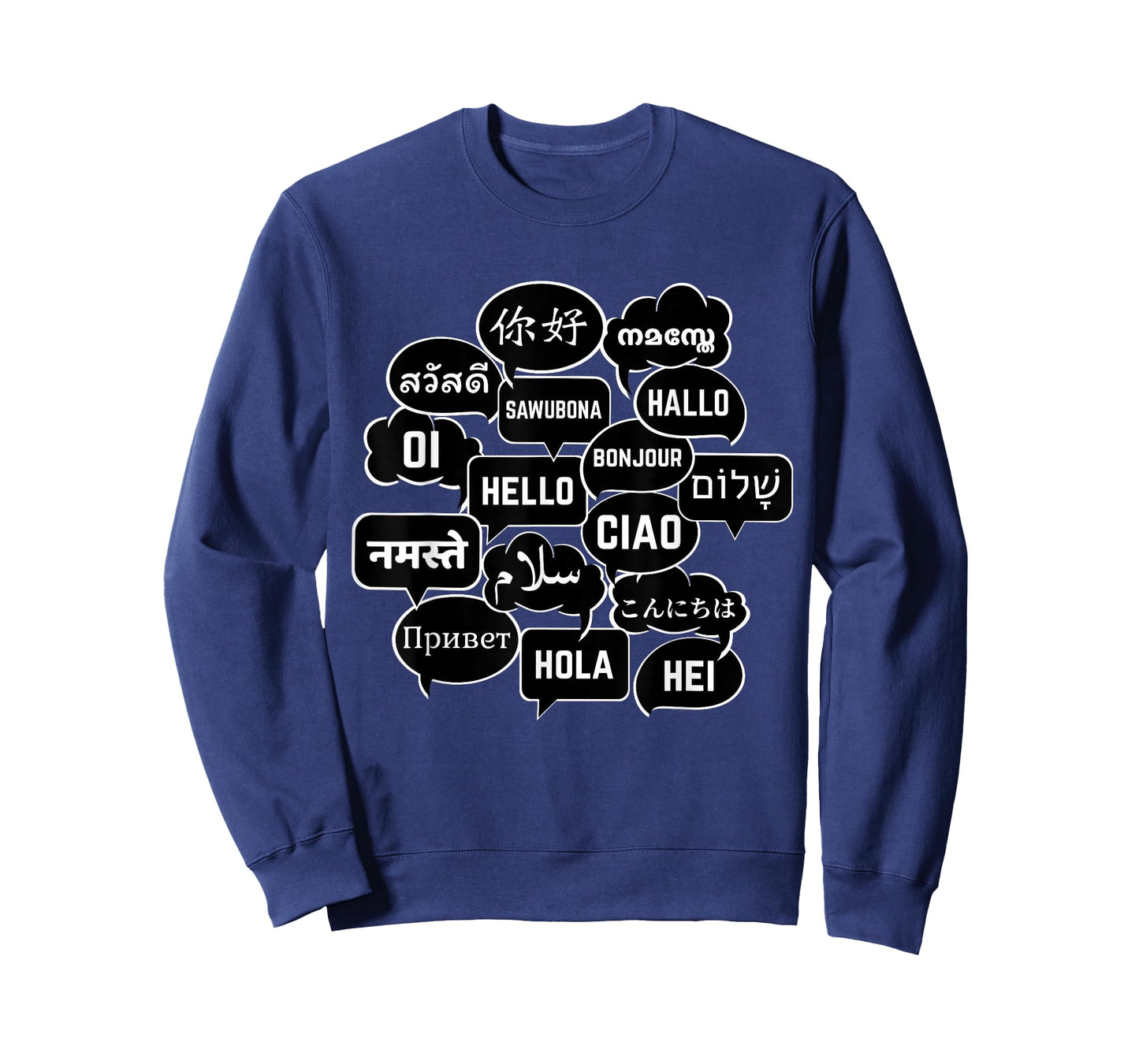 Hello in many Languages Translator Globetrotter Polyglot T-Shirt