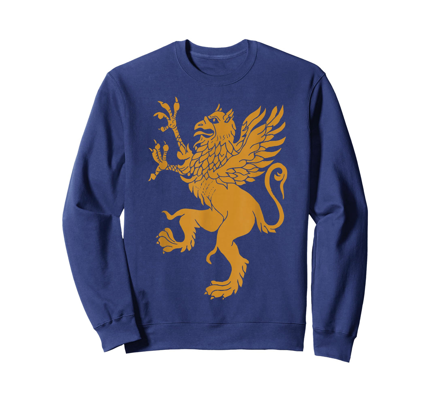 Griffin Gold Eagle Lion Medieval Bird Welsh Design T-Shirt