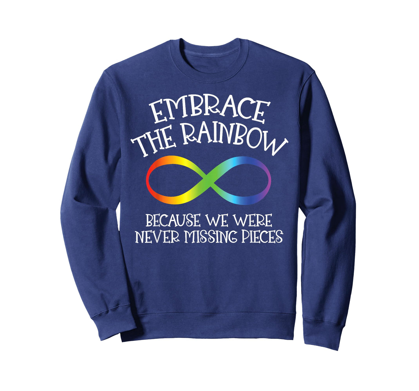 Autism Awareness Embrace The Rainbow Infinity Anti Puzzle T-Shirt