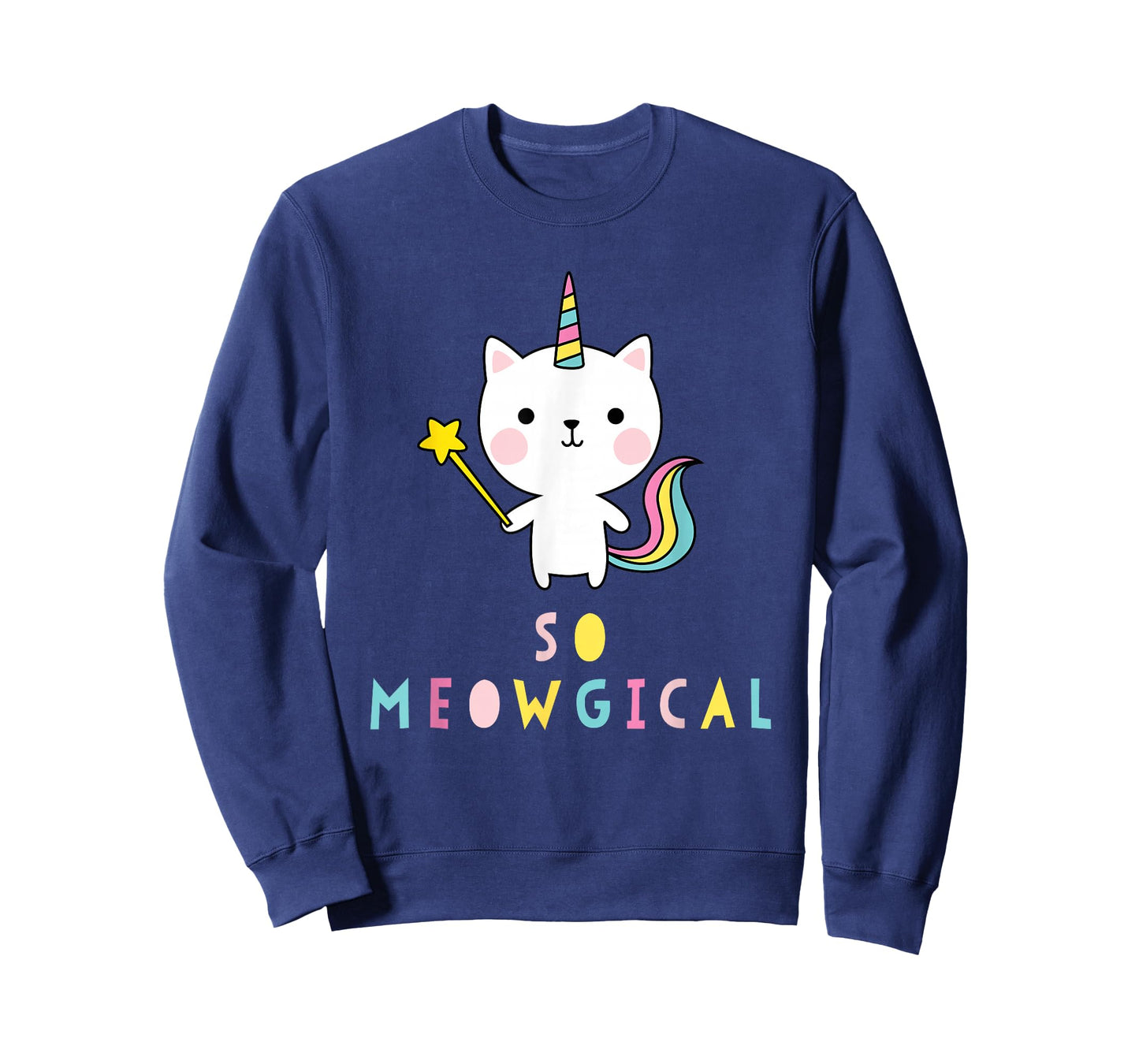 So Meowgical Caticorn Cat Unicorn Rainbow Kittycorn Cute T-Shirt