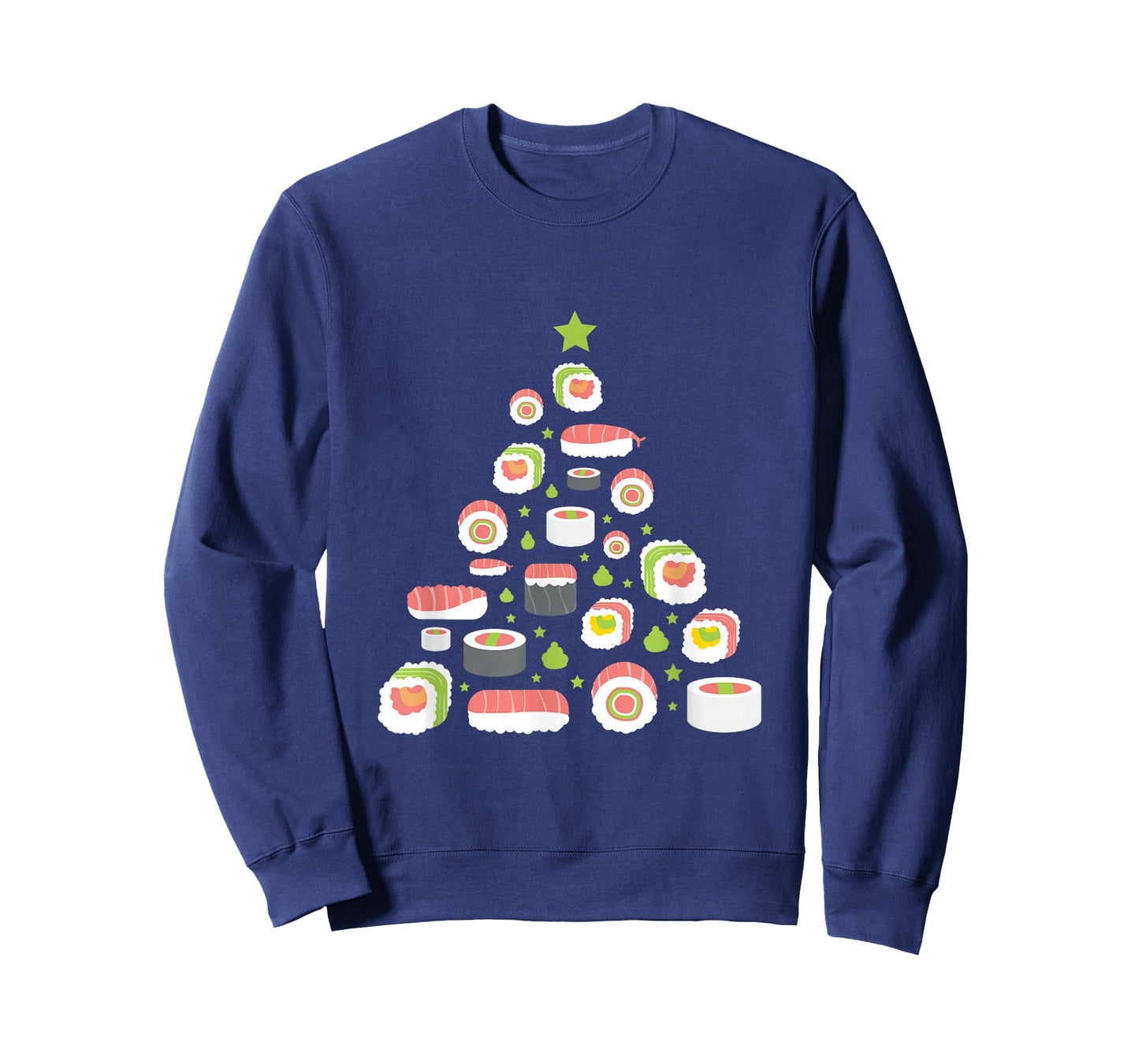 Xmas Japanese Sushi Christmas Tree Holiday Pajama T-Shirt