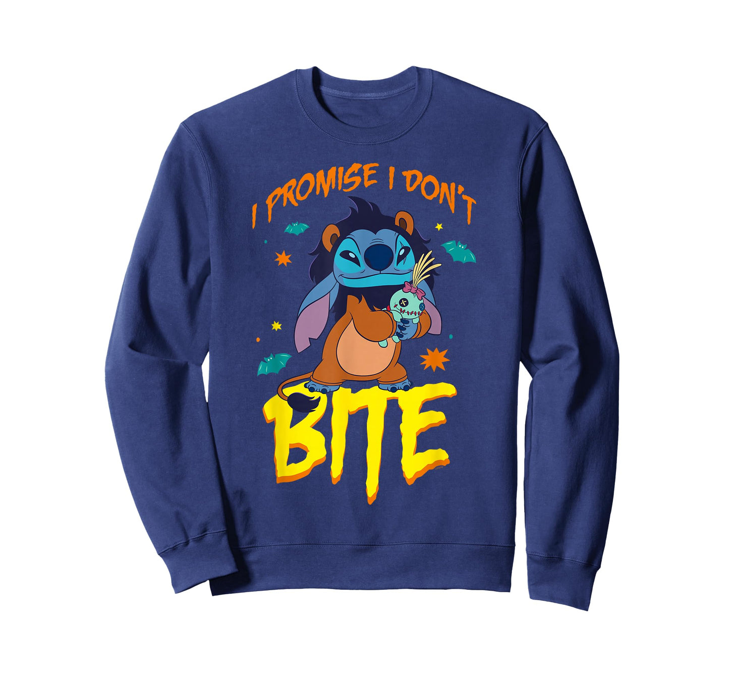 Disney Stitch Scar Costume I Promise I Don't Bite Halloween T-Shirt