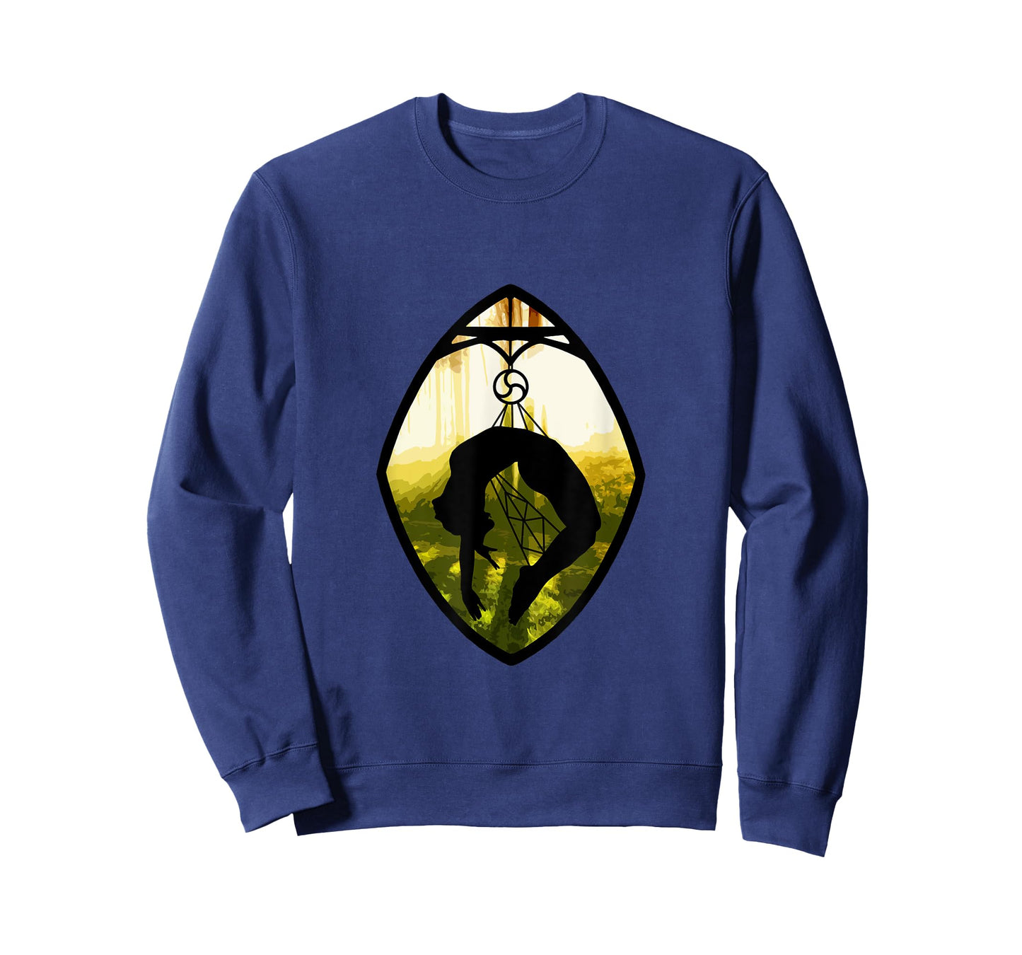 "Shibari Forest Silhouette" Japanese Rope Bondage T-Shirt T-Shirt