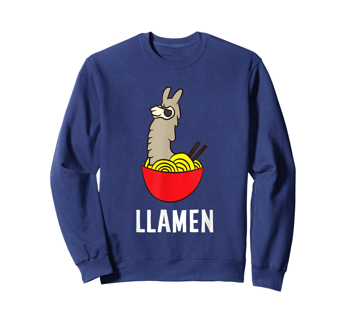 Funny Llama LLamen Noodles Chinese Food Llama T-Shirt
