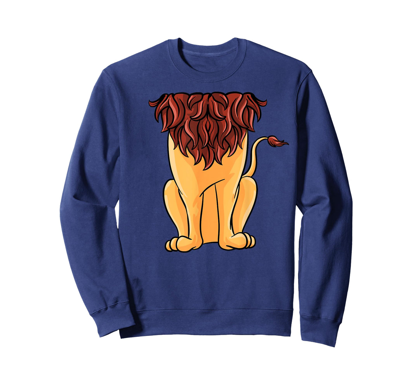 Cute Headless Lion Costume Halloween Funny Big Cat Mane Gift T-Shirt