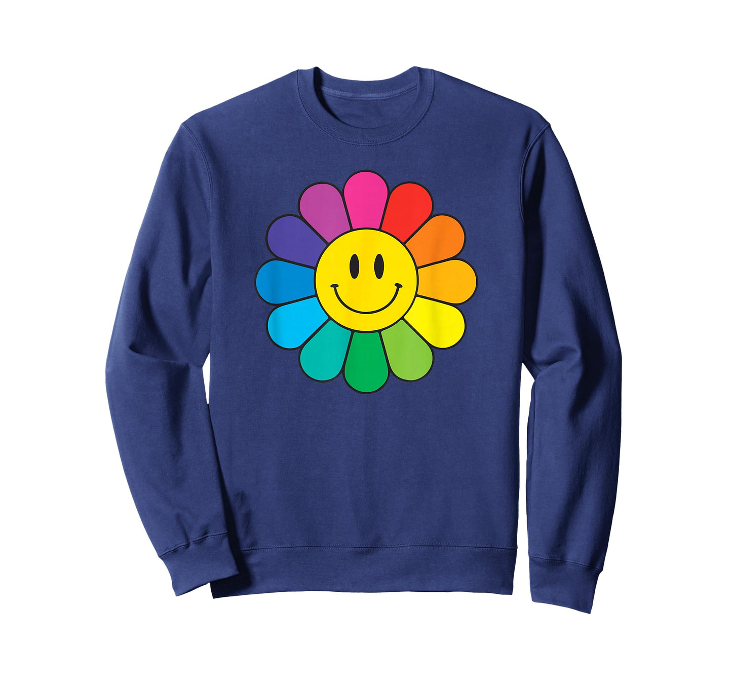 Happy Retro Rainbow Flower T-Shirt