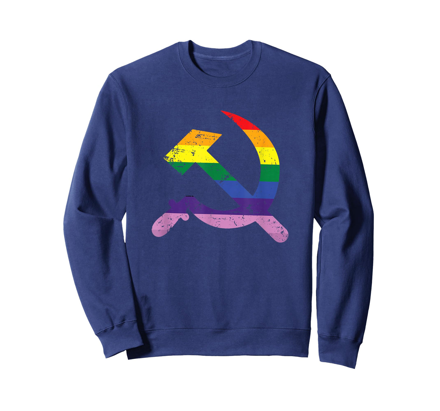 LGBTQ Hammer And Sickle Communist Rainbow Flag Pride T-Shirt