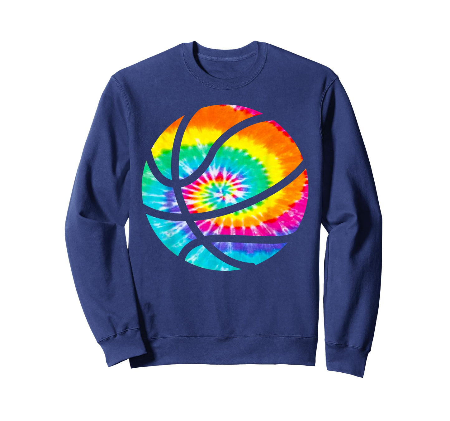 Basketball Tie Dye Shirt - Rainbow Trippy Hippie Tee Shirt T-Shirt