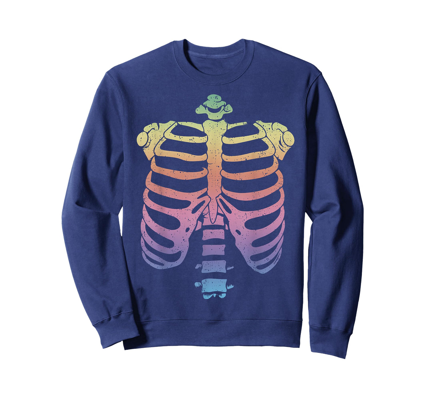 Halloween Skeleton Rib Cage T-Shirt Zombie Costume Tee Shirt T-Shirt