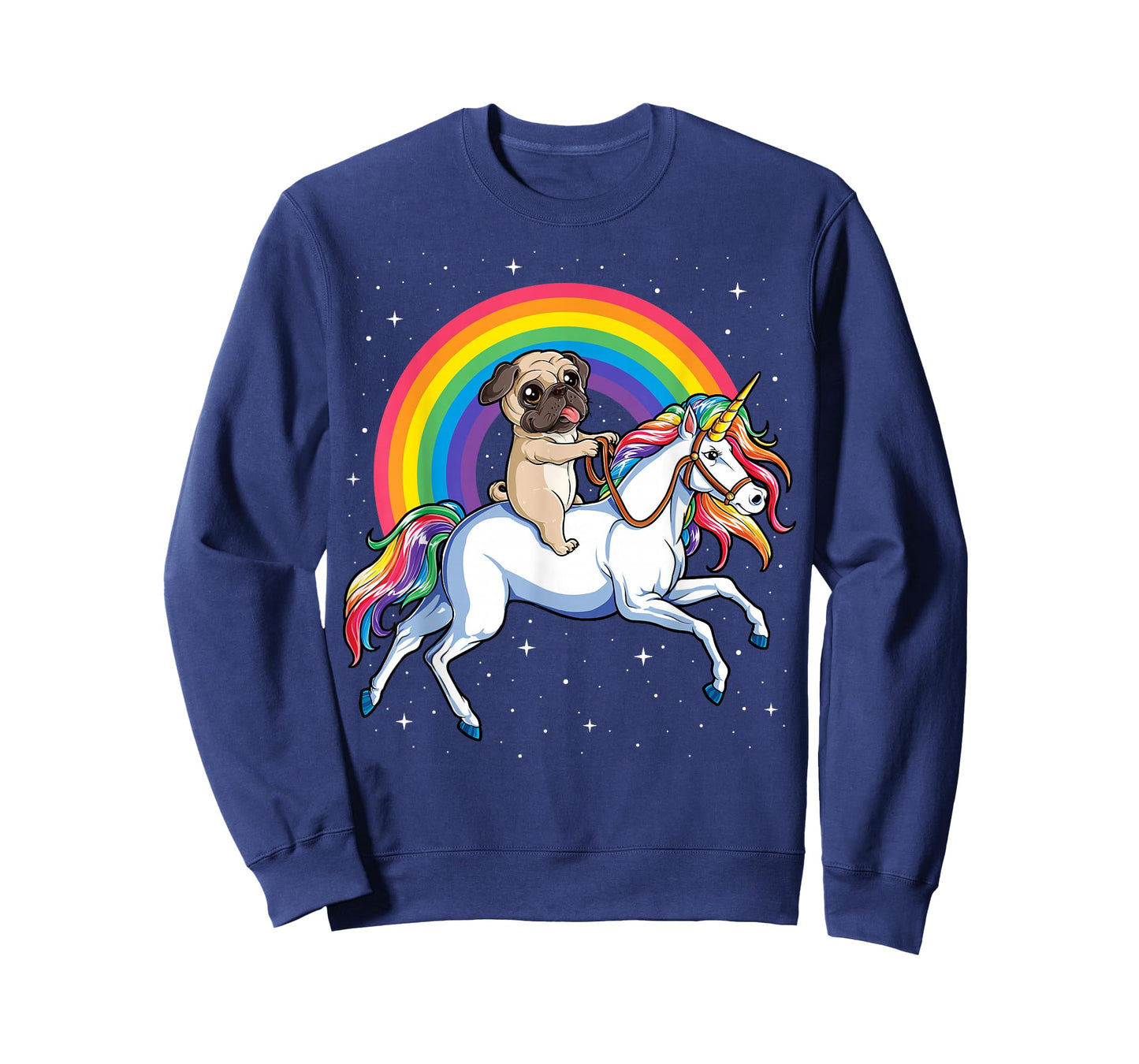 Pug Unicorn T shirt Girls Kids Space Galaxy Rainbow Pugicorn T-Shirt