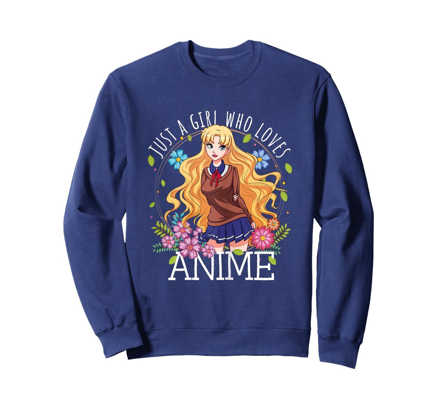 Just A Girl Who Loves Anime Lover Teen Girl Merch Otaku Gift T-Shirt