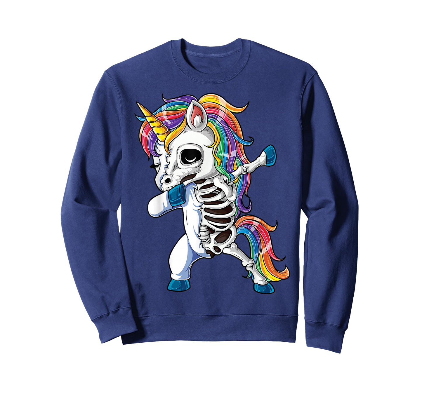 Dabbing Unicorn Skeleton Halloween Girls Boys Women Dab T-Shirt