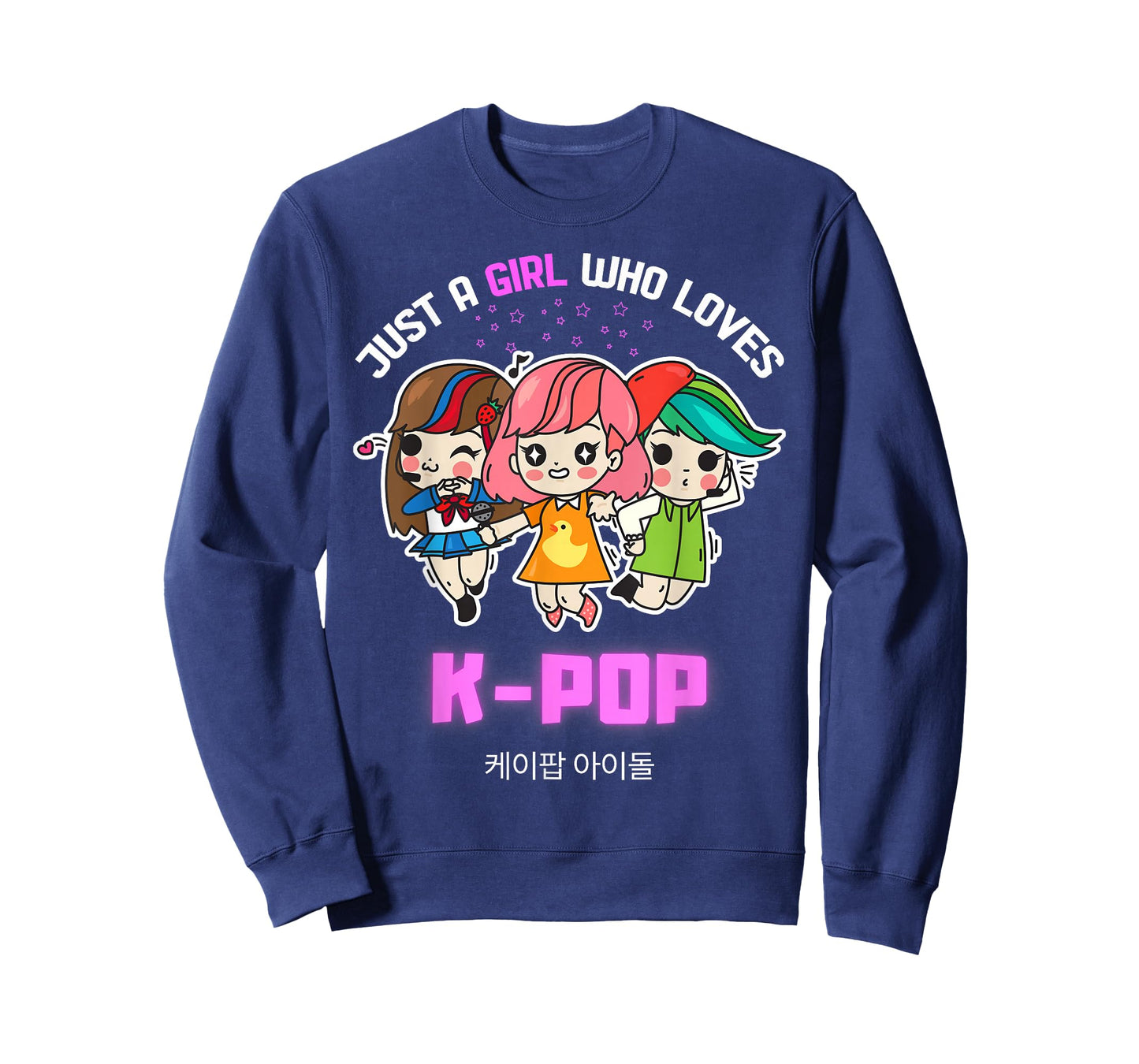 Just A Girl Who Loves K-Pop Gift for Teen Girls K-Pop Merch T-Shirt
