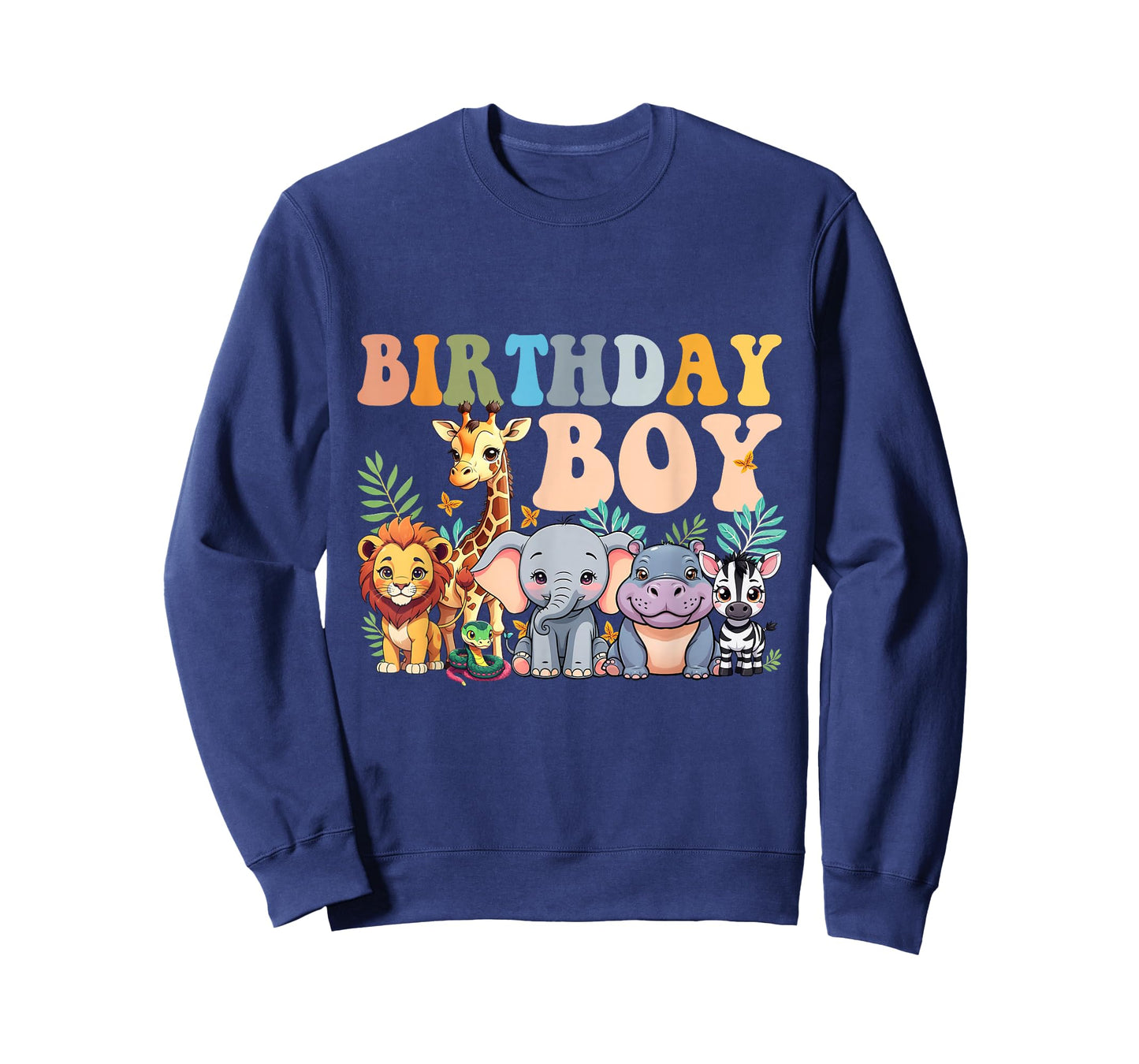 Birthday Boy Kids Safari Squad Zoo Jungle Animal Toddler T-Shirt