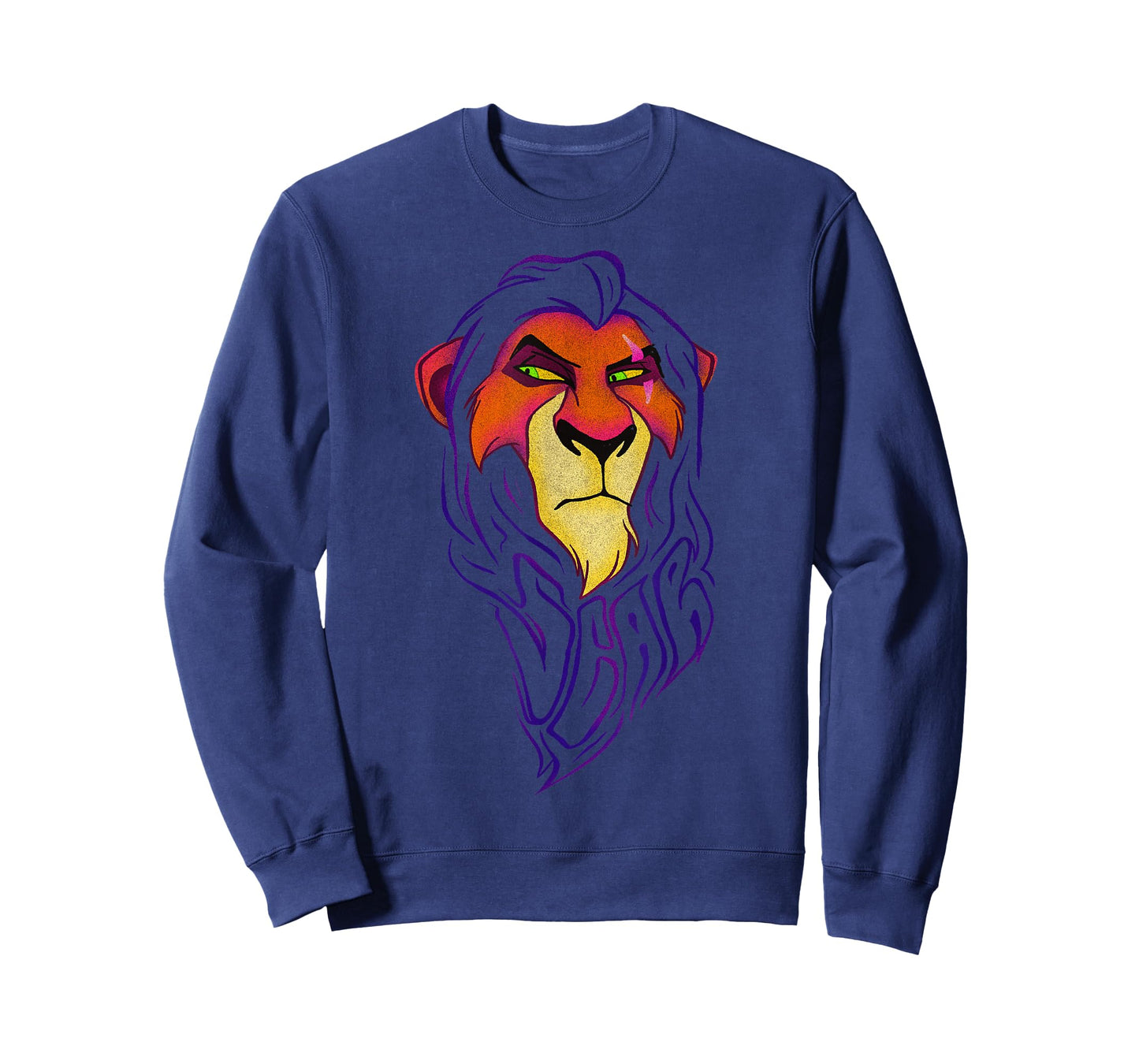 Disney Lion King Scar Long Mane Text T-Shirt