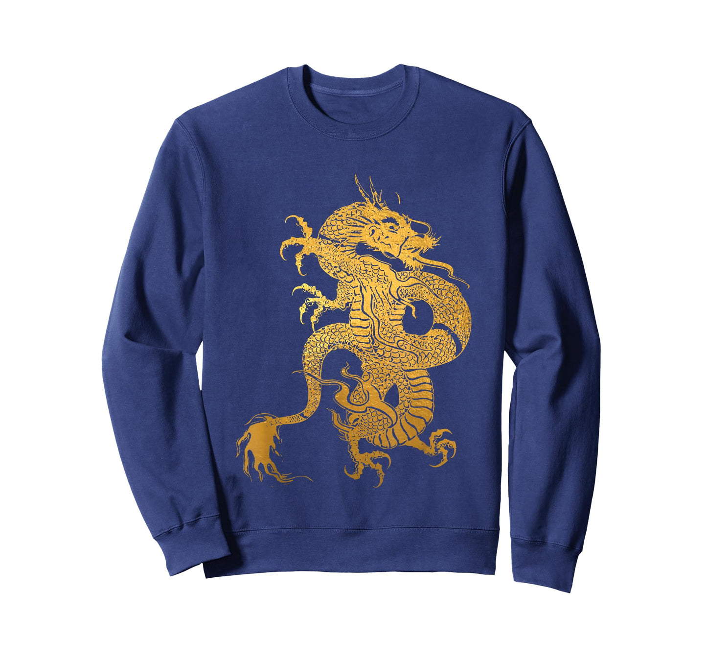 Traditional Chinese Yellow Dragon Tribal T-Shirt