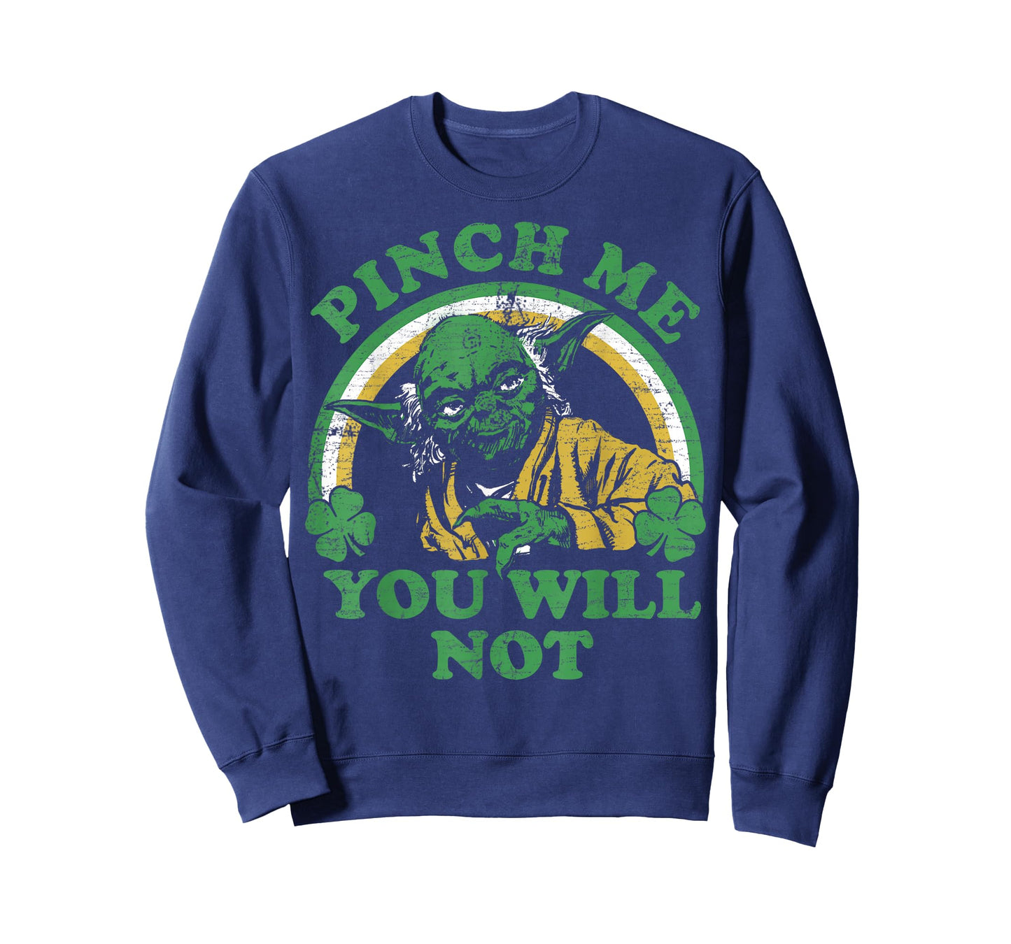 Star Wars St. Patrick's Day Yoda Pinch Me Rainbow T-Shirt