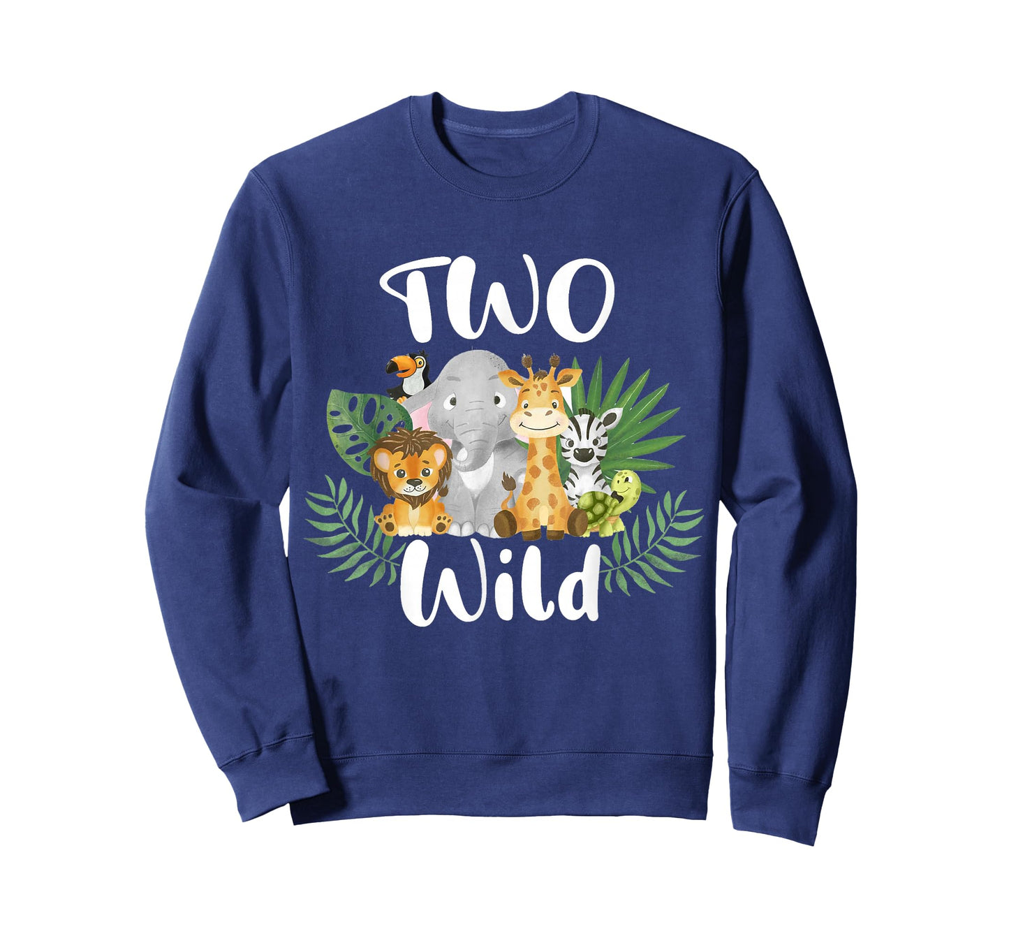 Kids Two Wild 2nd Birthday Boy Funny Zoo Animals Son Toddler T-Shirt