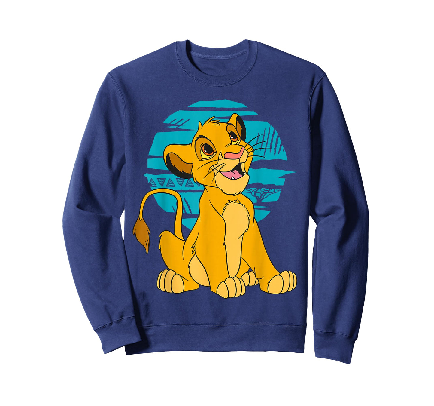 Disney The Lion King Young Simba Happy Blue Retro T-Shirt