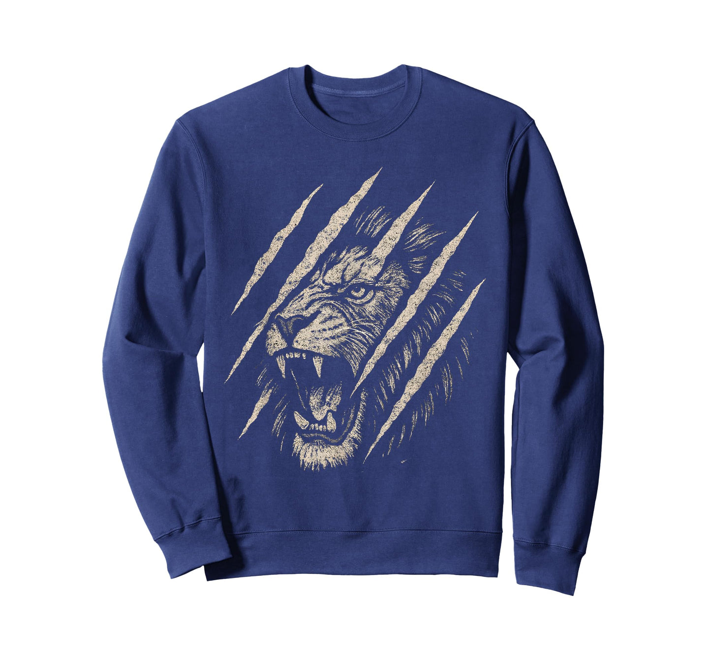 Fierce Roaring Lion T-Shirt Eye Graphic Lion Claw Scratch T-Shirt