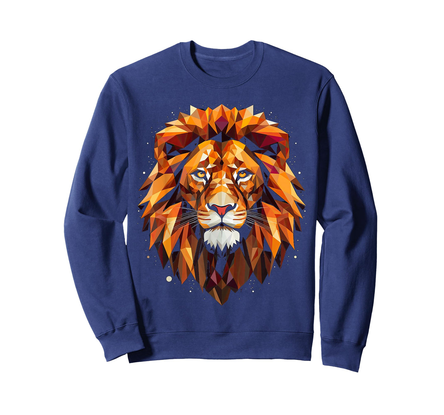 Lion colorful lions King Of Animals From Africa Polygon T-Shirt