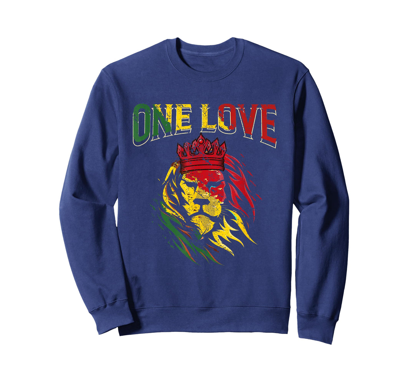 One Love Rasta Lion Jamaican Pride Reggae African T-Shirt