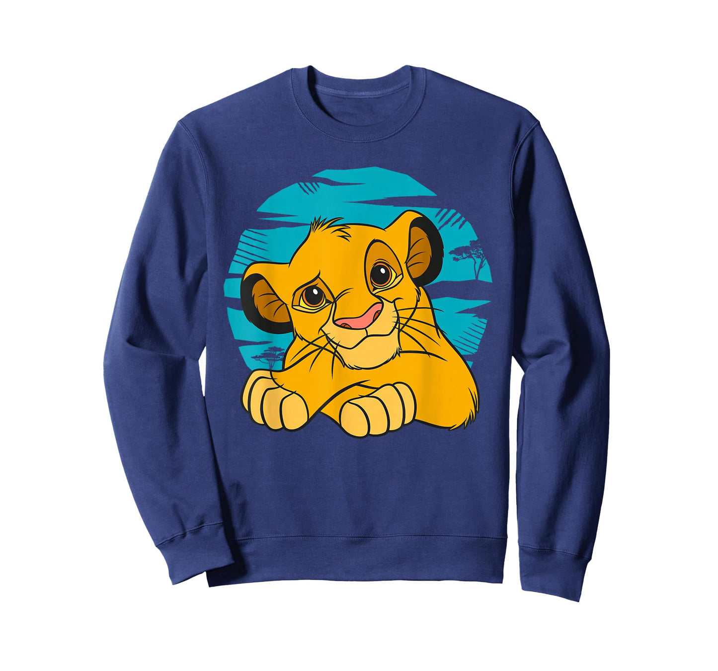 Disney The Lion King Young Simba Resting Blue 90s T-Shirt T-Shirt