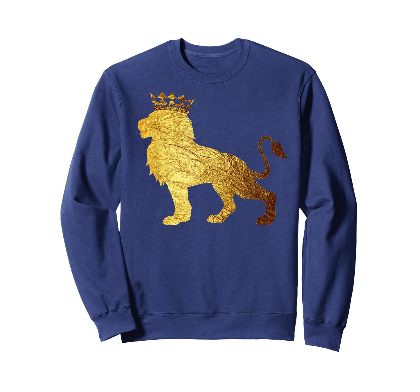 Gold Crown King Lion for Men-Cool Boys Lion T-Shirt
